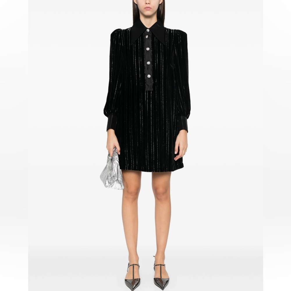 Zimmermann Illustration Velvet mini dress